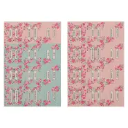 Bible Indexing Tabs Floral Pink & Teal