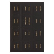 Bible Indexing Tabs Black w/Gold Foil