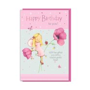 Gentle Heart Birthday Single Card