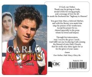 Carlo Acutis Prayer Card