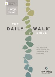 Daily Walk Bible Large Print NLT, Filament Enabled (Softcover)