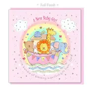 New Baby Girl Single Card