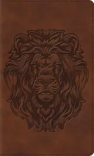 ESV Thinline Bible, Red Letter (TruTone, Brown, Royal Lion Design)