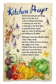 Kitchen Prayer Tea Towel