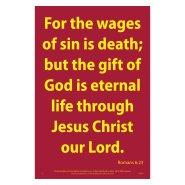 Waterproof Scripture Poster: Ro. 6.23