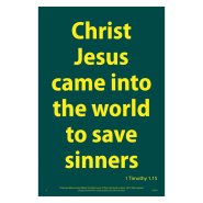 Waterproof Scripture Poster: 1Ti. 1.15