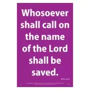 Waterproof Scripture Poster: Ac. 2.21