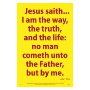 Waterproof Scripture Poster: Jn. 14.6