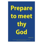 Waterproof Scripture Poster: Am. 4.12