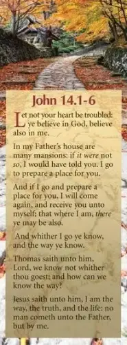 Bookmarks: 'Let not your heart be…' Jn. 14.1-6