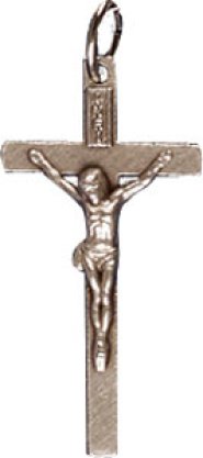 1 1/4" Metal Crucifix