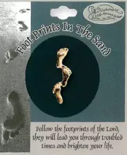 Footprints Brooch