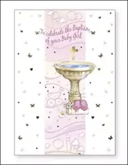 Card - To Celebrate Your Baptism - Girl