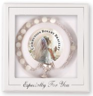 Communion Mother of Pearl Rosary Bracelet