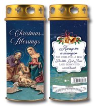 Christmas Blessings Windproof Cap Candle