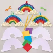 Rainbow Tissue Paper Craft Kits - Pack of 5