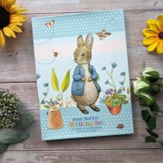 Foldover Writing Paper Set - Peter Rabbit Pastel Stripes