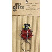 Beaded Ladybird Keyring