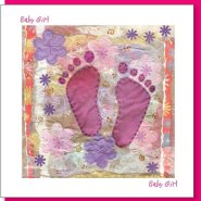 Baby Girl Greetings Card