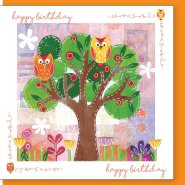 Owl birthday Greetings Card