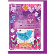 Quiet you with His love Greetings Card