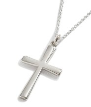 Silver Contemporary Cross Pendant