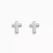 Silver Cross Earrings