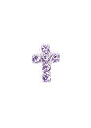 Swarovski Crystal Violet Cross Pin