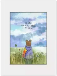 Encouragement Print Be Still Single Print