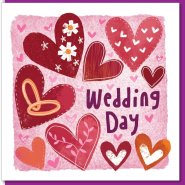 Wedding hearts Greetings Card