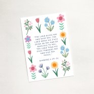 'The Lord Bless You' (Spring) Mini Card pack of 30