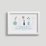 'For I Know' (Stems) 7x5 White Framed Print