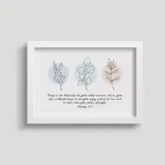 'Trust in the Lord' (Flora) 7x5 White Framed Print