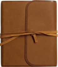 ESV Single Column Journaling Bible (Natural Leather, Brown, Flap with Strap)