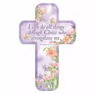 "I Can Do" (Purple) Paper Cross Bookmark Pack of 12