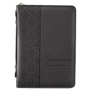 Medium Guidance Black LuxLeather Bible Cover