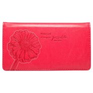 Checkbook Wallet Pink All Things are Possible Matt. 19:26