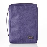 Medium Jesus Fish, Purple Canvas Bible Cover