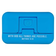 Book Light Blue With God all Things are Possible Matt. 19:26