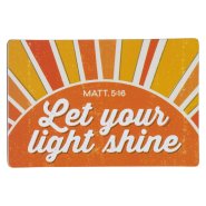 Let Your Light Shine Magnet: Colorful Inspirational Refrigerator Magnet for Men & Women