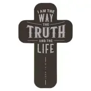 Black I Am The Way John 14:6 (Pack Of 12) Cross Bookmarks