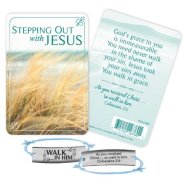 Adjustable Silver Bar Bracelet - Stepping Out with Jesus