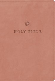 ESV Large Print Compact Bible, Red Letter (TruTone, Blush Rose)