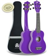 Rocket Series Soprano Purple Ukulele With Bag