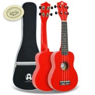 Rocket Series Soprano Red Ukulele With Bag