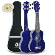 Rocket Series Soprano Blue Ukulele With Bag