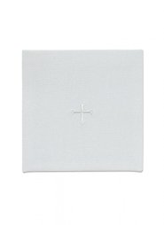 6" x 6" Chalice Pall - Polycotton - White Cross Design