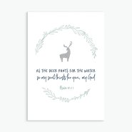 As the Deer Pants for the Water Greeting Card