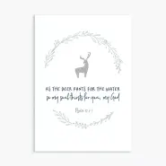 As the Deer Pants for the Water Greeting Card