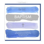 Baptism Blessing Single Card